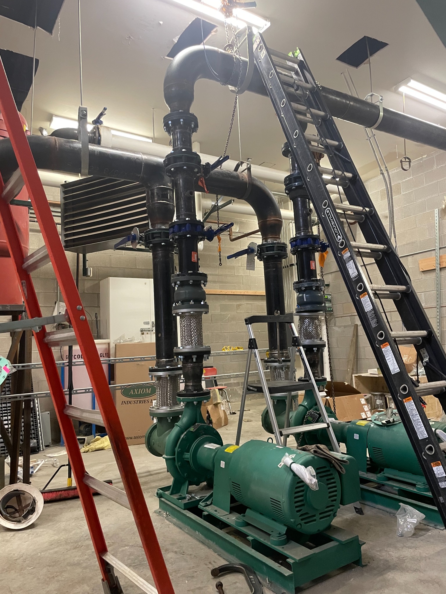 Lilly's Toaster Grills mechanical piping installation