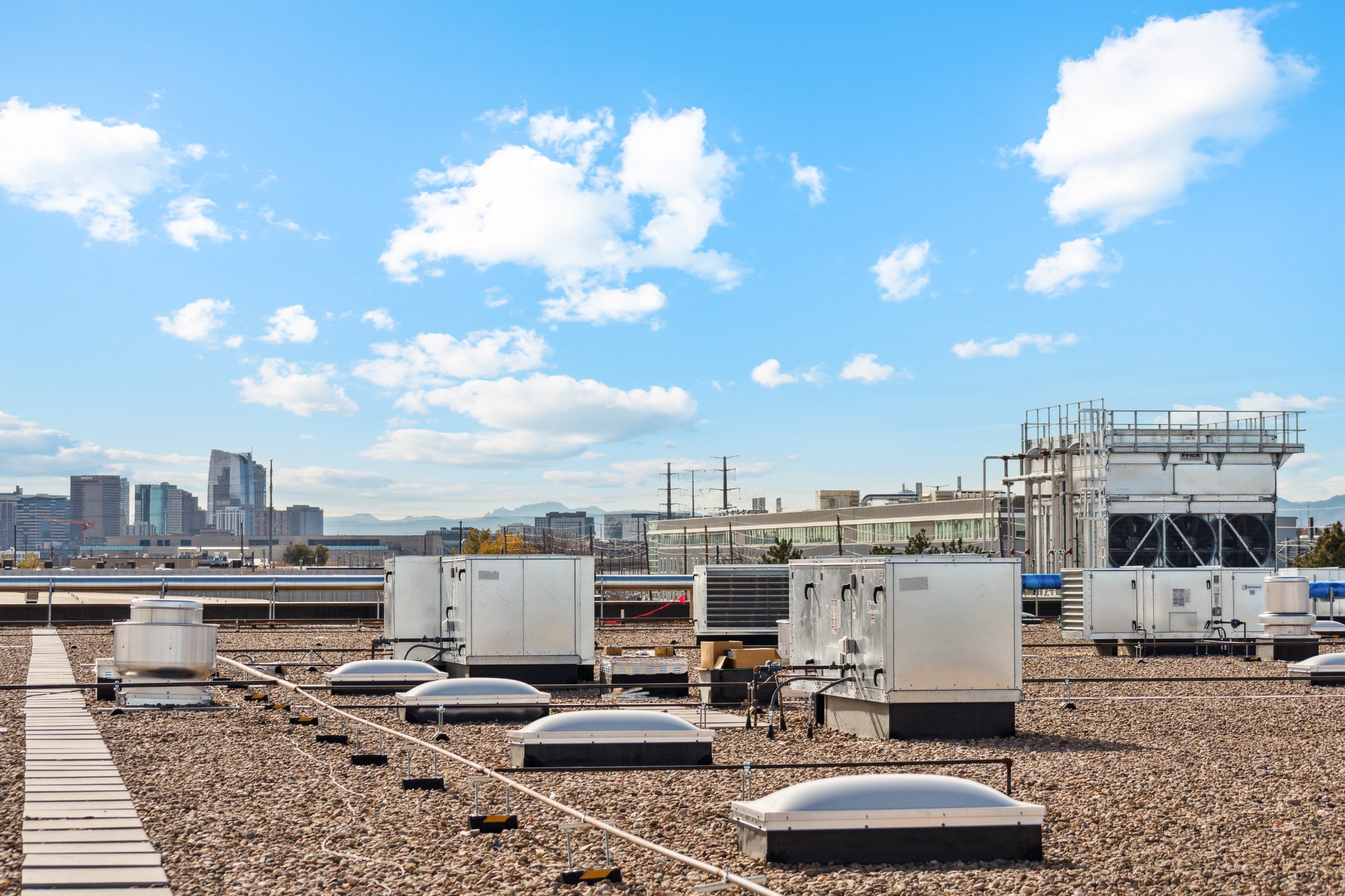 Ready Foods rooftop mechanical piping installation