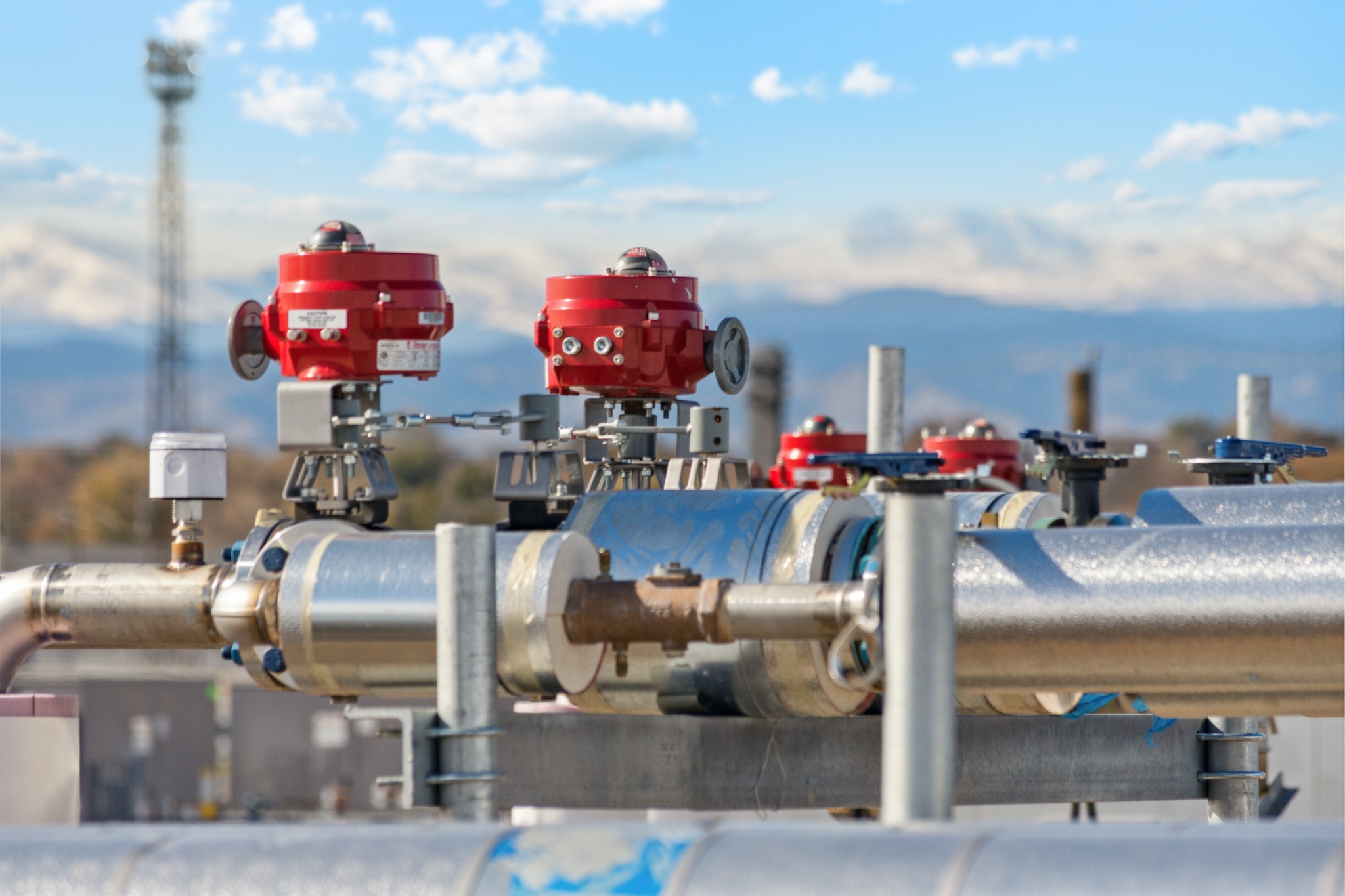 Ready Foods stainless steel valve assemblies and process piping